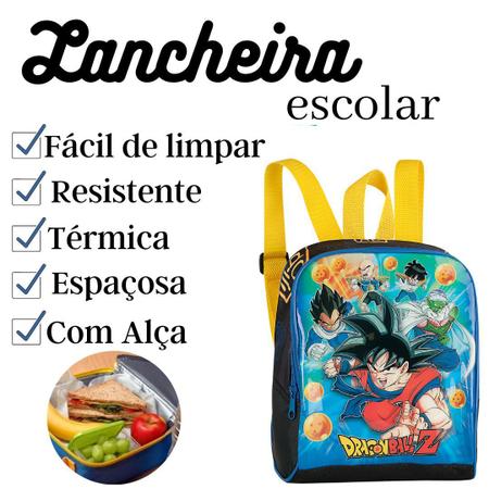 Lancheira Infantil Térmica - Dragon Ball Z - Personagens - Clio Style -  Lancheira Infantil - Magazine Luiza