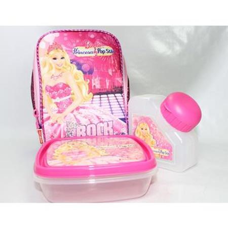 LANCHEIRA TERMICA BARBIE ESCOLA DE PRINCESAS LILÁS REF.61043 SESTINI -  Papelaria Dolly