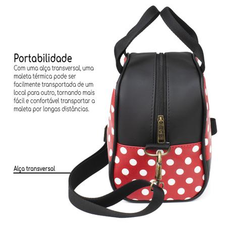 Lancheira Termica Infantil Escolar Minnie Menino Menina 4L