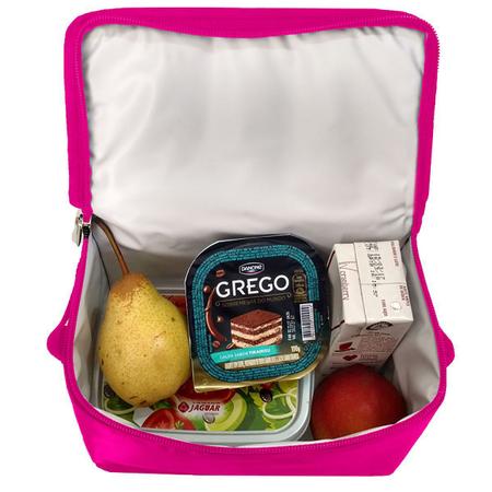 Imagem de Lancheira Termica Rosa Pequena Infantil Para Alimentos Menina
