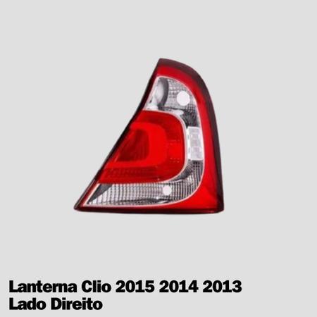 Imagem de Lanterna Clio 2012 Carcaça Preta Direita