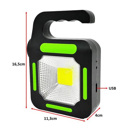 Imagem de Lanterna Lampião Luz De Emergência Carregamento Solar ou Cabo USB  Luz Led Lateral Potente  JY859