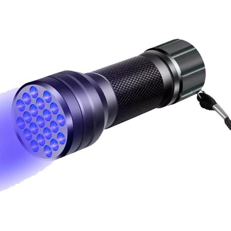 Imagem de Lanterna Luz Negra Led Uv Ultravioleta 21 Leds Dinheiro