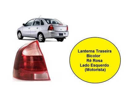 Lanterna Traseira Corsa Sedan 2008 2009 2010 2011 2012 Ré Rosa