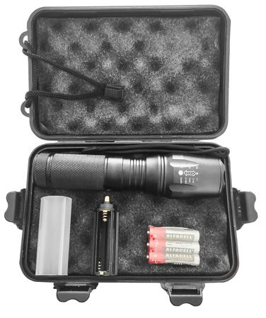 Imagem de Lanterna Recarregável Police Com Zoom LED Original L2 Com 2.600.000 Lumens + Pilhas E Case - Made in Usa