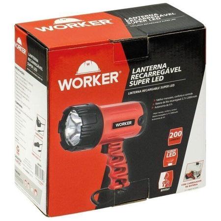 Lanterna Recarregável Super LED Bivolt Worker