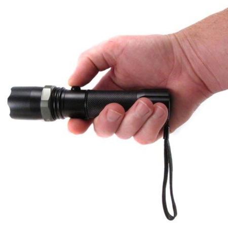 Imagem de Lanterna Swat Tatica Completa Pequena Zoom Ajustável com 2 Baterias