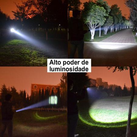 Imagem de Lanterna Tática Policial LED CREE T6 Recarregável Zoom CBRN15337