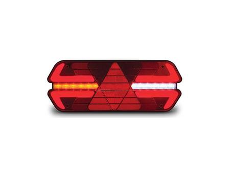 Imagem de Lanterna Traseira Caminhão Triplo X LED Adaptações 12V Esq