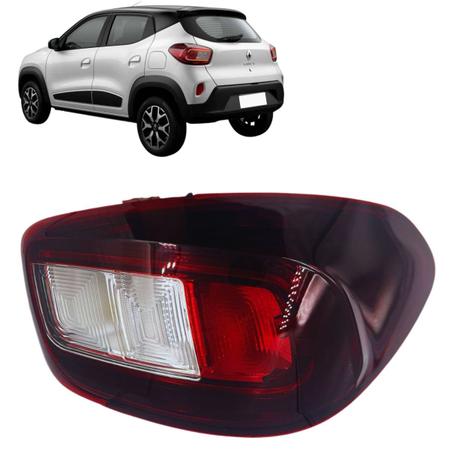 Imagem de Lanterna Traseira Renault Kwid 2022 2023 Bicolor C/ Led