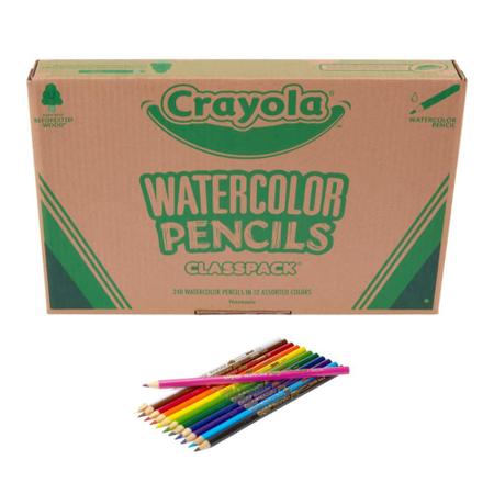 Imagem de Lápis de aquarela Crayola Classpack 240 ct para sala de aula