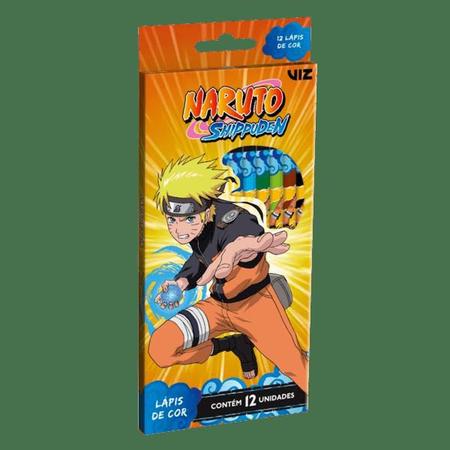 Lápis de Cor 12 Cores Naruto Shippuden Tris - Welban