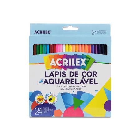 Imagem de Lápis de Cor Aquarelável Acrilex 24 Cores