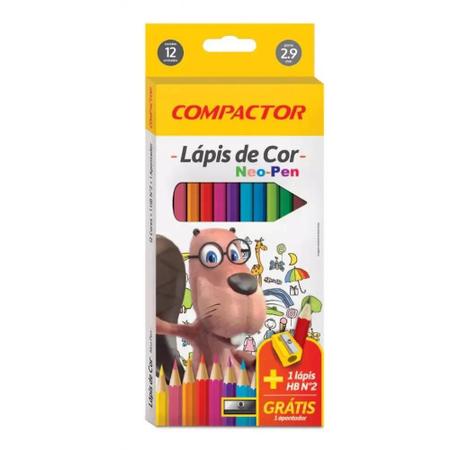 Imagem de Lápis De Cor Compactor Neo-Pen 12 Cores
