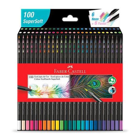 Imagem de Lápis de cor Super Soft 100 cores 1207100SOFT - Faber-Castell
