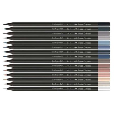 Lápis de Cor 15 SuperSoft Cores Quentes - FaberCastell - Livraria