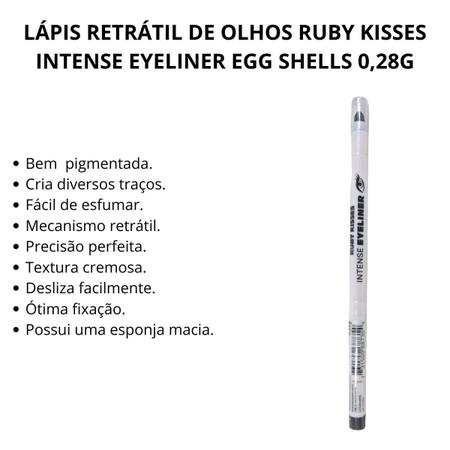 Imagem de Lápis Retrátil de Olhos Ruby Kisses Intense Eyeliner Egg Shells 0,28g