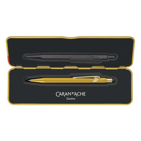 Lapiseira 0.7 mm Caran d'Ache 844 GoldBar com Estojo 844.999 Imagem de Lapiseira 0.7 mm Caran d'Ache 844 GoldBar com Estojo 844.999
