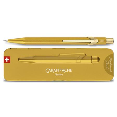 Lapiseira 0.7 mm Caran d'Ache 844 GoldBar com Estojo 844.999 Imagem de Lapiseira 0.7 mm Caran d'Ache 844 GoldBar com Estojo 844.999