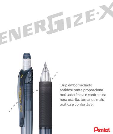 Imagem de Lapiseira Energize - X Grafite 0.7mm Com Borracha Grip Antideslizante Pentel PL107 Várias Cores