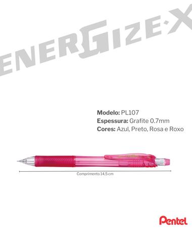 Imagem de Lapiseira Energize - X Grafite 0.7mm Com Borracha Pentel Cores Variadas