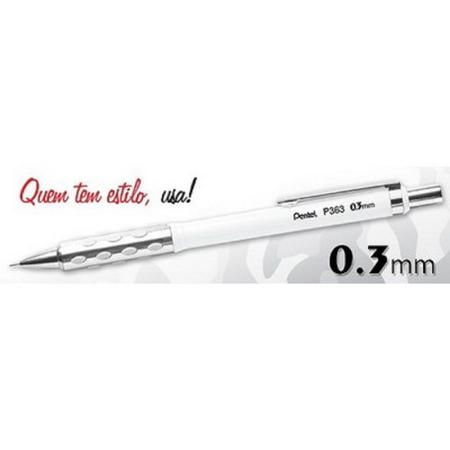 Imagem de Lapiseira Pentel P363 - 0,3mm - Branca