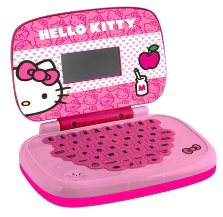 Imagem de Laptop Educativo Hello Kitty Aprenda Brincando Bilingue Português Ingles Computador Infantil