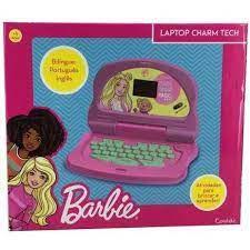 Imagem de Laptop Infantil Barbie Bilíngue Charm Tech Rosa Candide