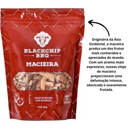 Imagem de Lascas De Madeira Para Defumação Blackchip Bbq Kit Com 3 Uni