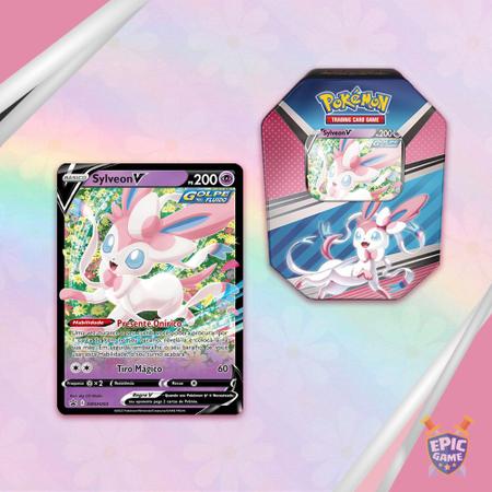 Coleção Cartas Pokemon Evoluções de Eevee Herois V Lata 25 Cartas - Copag -  Deck de Cartas - Magazine Luiza