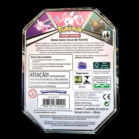 Pokémon TCG: Lata Colecionável Heróis V - Espeon V - Pokémon Company - Deck  de Cartas - Magazine Luiza