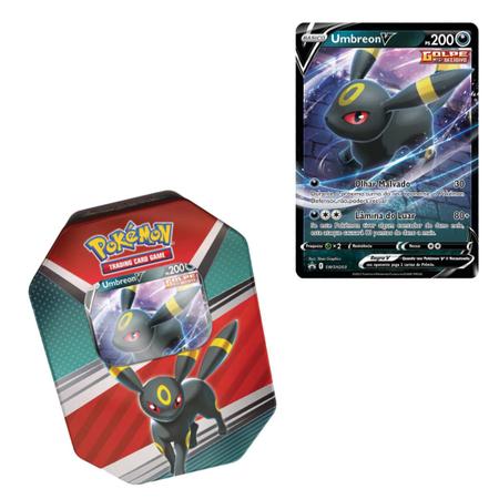 Pokémon TCG: Lata Colecionável Heróis V - Umbreon V - Pokémon Company -  Deck de Cartas - Magazine Luiza