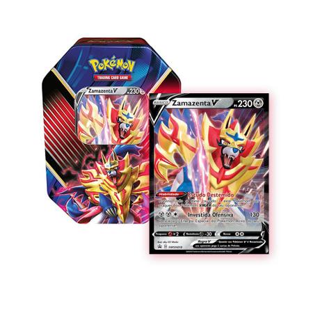 ORIGINAL Card Pokemon Lendaria ULTRA RARA Zamazenta 25 anos - Copag - Deck  de Cartas - Magazine Luiza