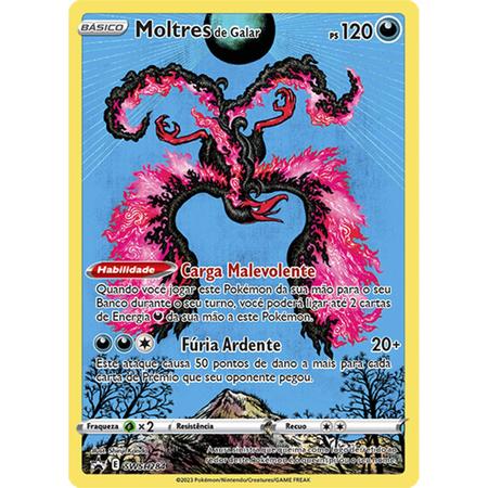 Carta Pokémon Moltres De Galar V Dourado Astros Cintilantes