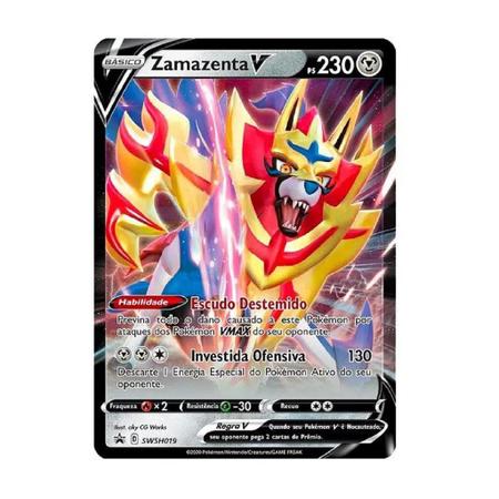 Lata Pokémon Zamazenta V Lendas De Galar Swsh019 Original - Copag - Deck de  Cartas - Magazine Luiza