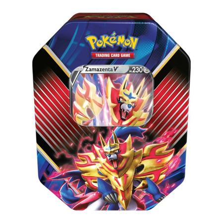 Lata Pokémon Zamazenta V Lendas de Galar - Copag - Deck de Cartas