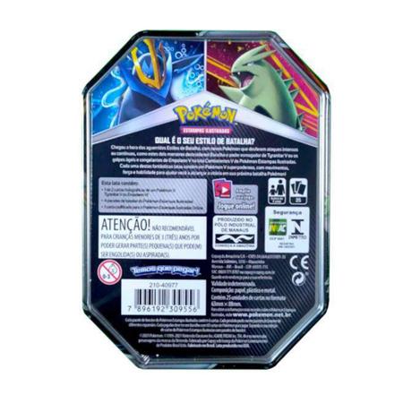 Baralho Pokémon tcg Lata V Forces - Aleatória no Shoptime