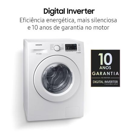 Imagem de Lava e Seca Digital Inverter Samsung Ecobubble WD10M Branca 10.1kg