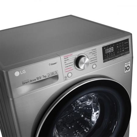 Imagem de Lava e Seca LG VC4 10,5kg Aço Escovado CV5010TS4  110V