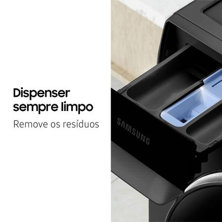 Imagem de Lava E Seca Samsung WD14T, 3 em 1, Lavagem inteligente Black Inox 14/9 kg
