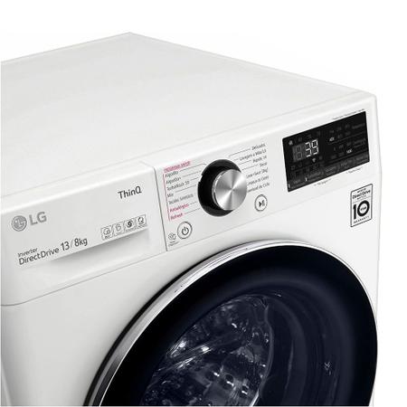 Imagem de Lava e Seca Smart LG VC2 13 kg Branca com Inteligência Artificial AIDD 110V CV9013WC4