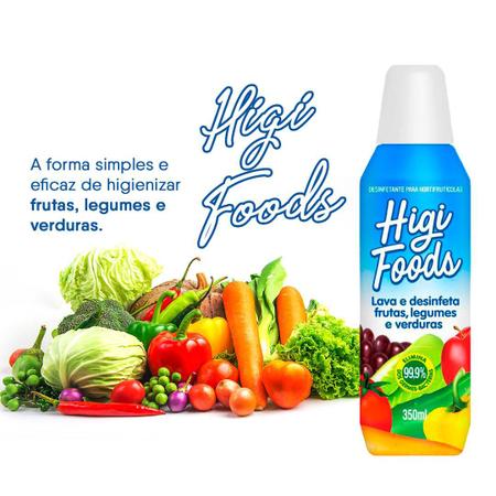Imagem de Lava Legumes Desinfetante de Verduras Higi Foods 350ml