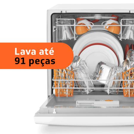 Imagem de Lava Louças 8 Serviços Brastemp Compacta Branca com Ciclo Pesado - BLF08AB