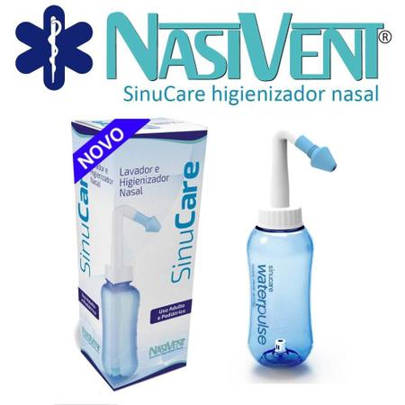 Imagem de Lavador E Higienizador Nasal - NasiVent Sinucare - Fácil Uso Diário