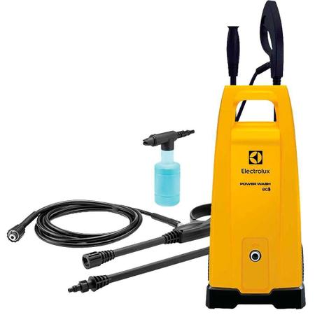 Imagem de Lavadora de Pressão Electrolux Power Wash EWS30, 1800PSI, 1450W, Amarelo - 220V