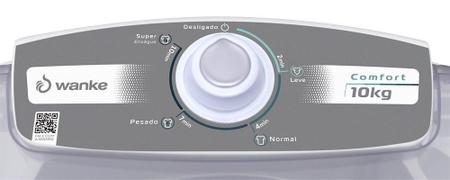 Imagem de Lavadora De Roupas Semiautomática Comfort - 10 Kg - Preta - Wanke