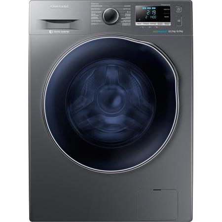 Imagem de Lavadora e Secadora de Roupas Samsung 10,2 kg WD10J6410AX EcoBubble Inox Look 220V