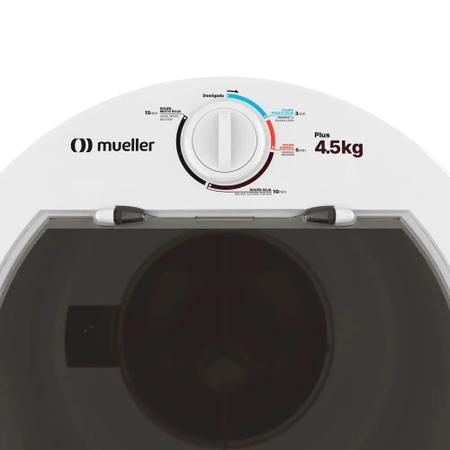 Imagem de Lavadora Semiautomática Mueller Plus 4.5 KG Timer Superior 3 Programas Agitador Eficiente
