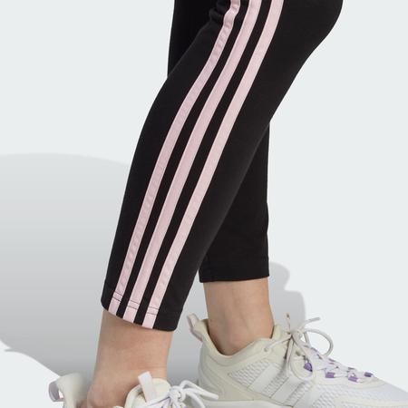 Calça Adidas Legging Essentials 3 Listras - Preto