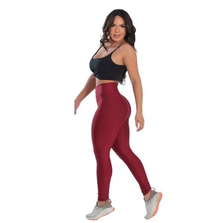 Lisisys Moda Calça Legging Fitness Cós Alto Suplex